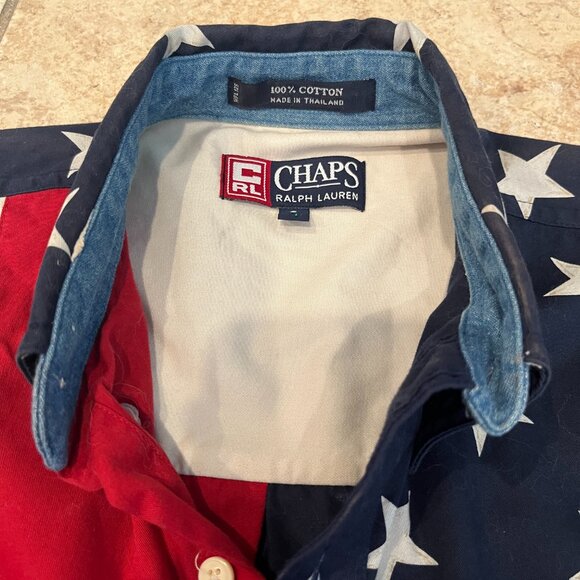 Ralph Lauren "Chaps" Patriotic Shirt - Excellent Used Condition, Size:  Small - Picture 10 of 11